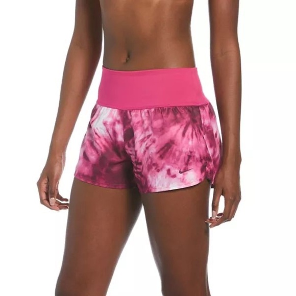 Women's Nike Tie-Dye High Waist Swim Board Shorts NWT XXL - Picture 1 of 11